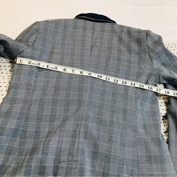Kenneth Cole Denim Lapel Glen Plaid Blazer Sz US S - Picture 11 of 17